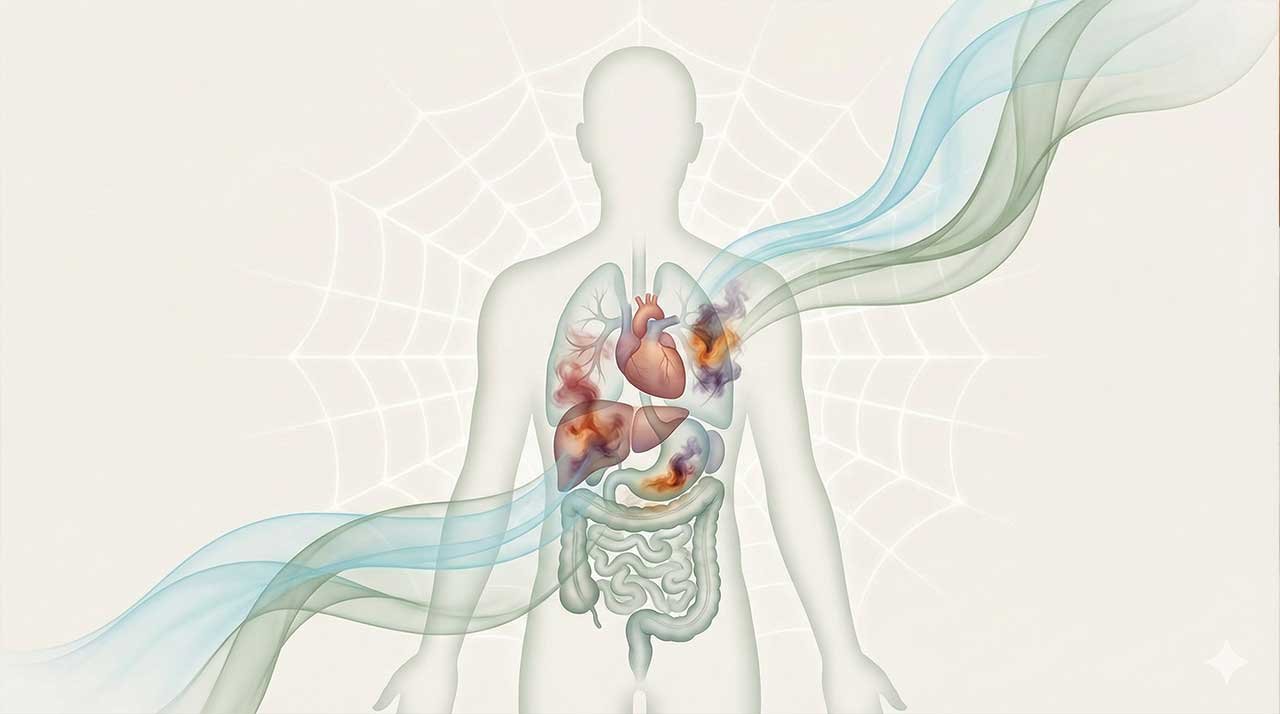Como as emoções afetam o movimento e saúde dos órgãos?